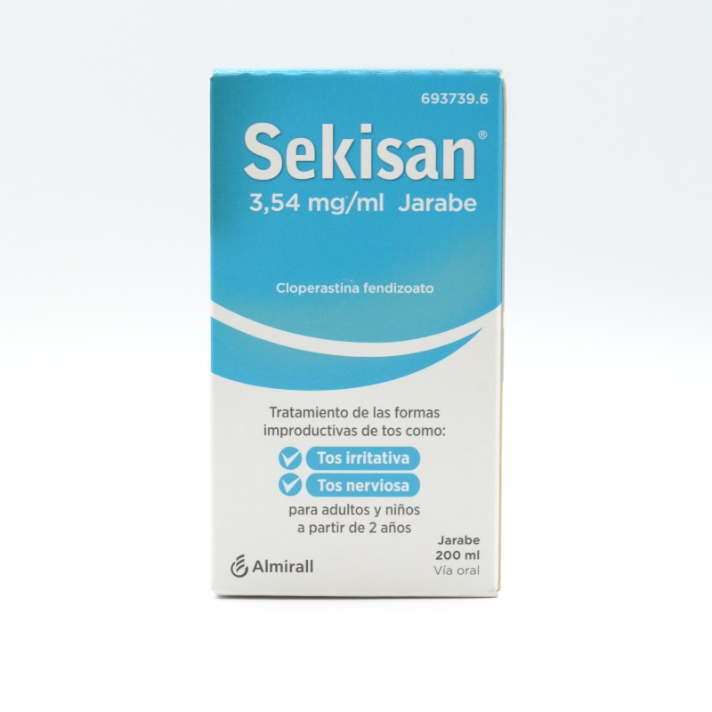 SEKISAN 3.54 MG/ML JARABE 200 ML Jarabe tos seca adulto