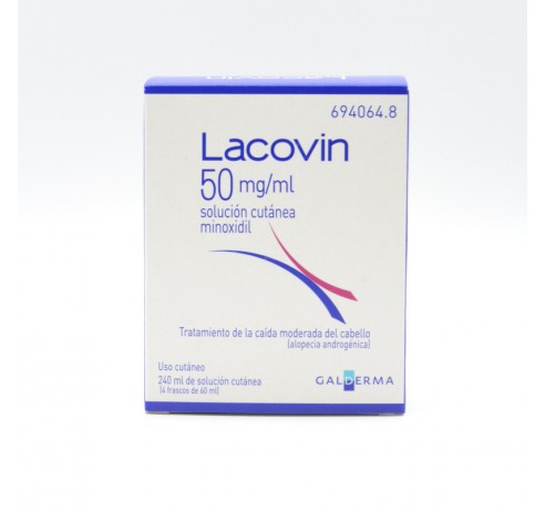 LACOVIN 50 MG/ML SOLUCION CUTANEA 4 FRASCOS 60 M Caida del pelo