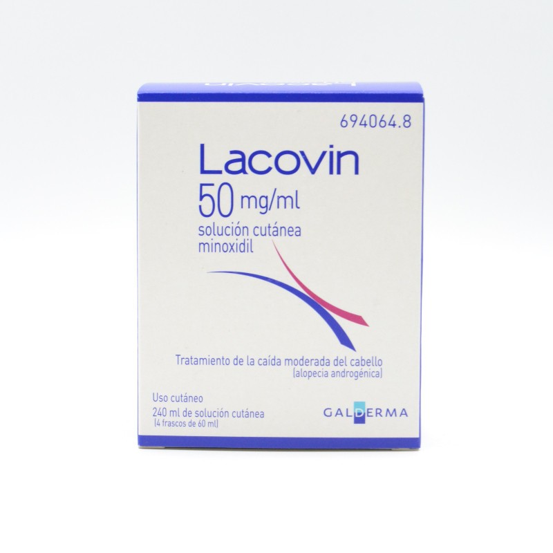 LACOVIN 50 MG/ML SOLUCION CUTANEA 4 FRASCOS 60 M Caida del pelo