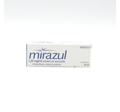 MIRAZUL 1.25 MG/ML COLIRIO 1 FRASCO SOLUCION 10 Ojos