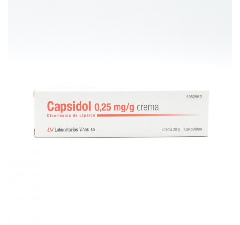 CAPSIDOL 0.25 MG/G CREMA 30 G Antiflamatorios tópicos