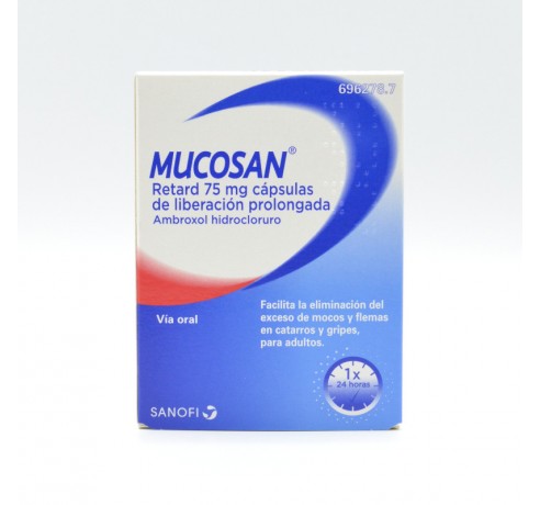 MUCOSAN RETARD 75 MG 30 CAPSULAS LIBERACION PROL Antigripales