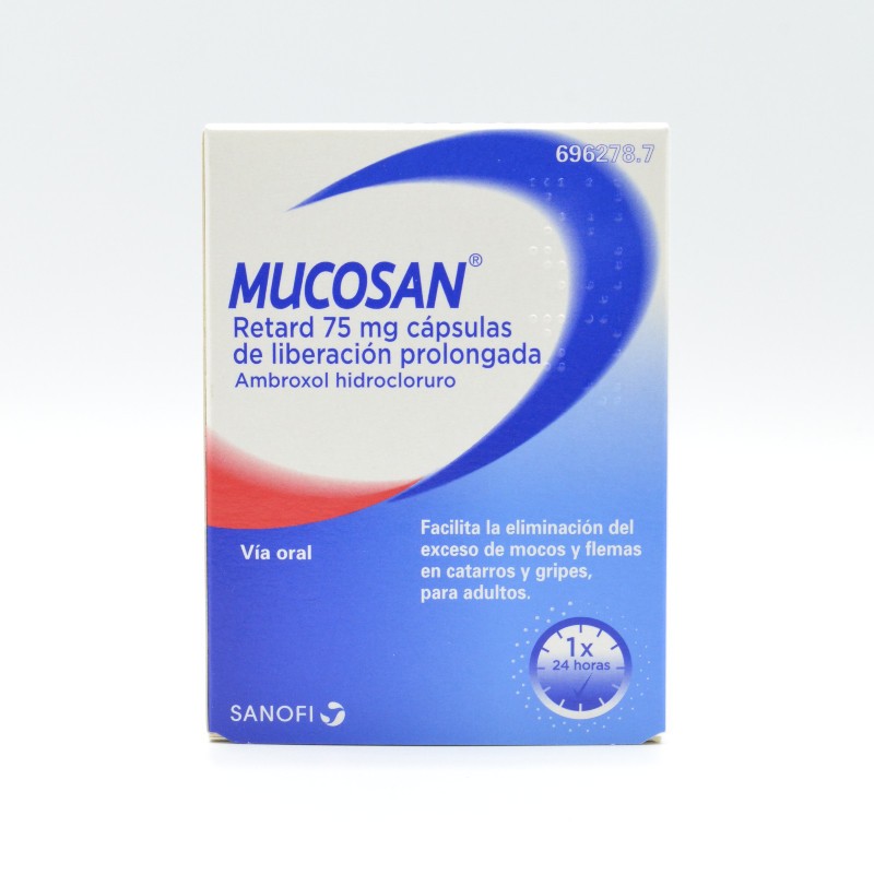 MUCOSAN RETARD 75 MG 30 CAPSULAS LIBERACION PROL Antigripales