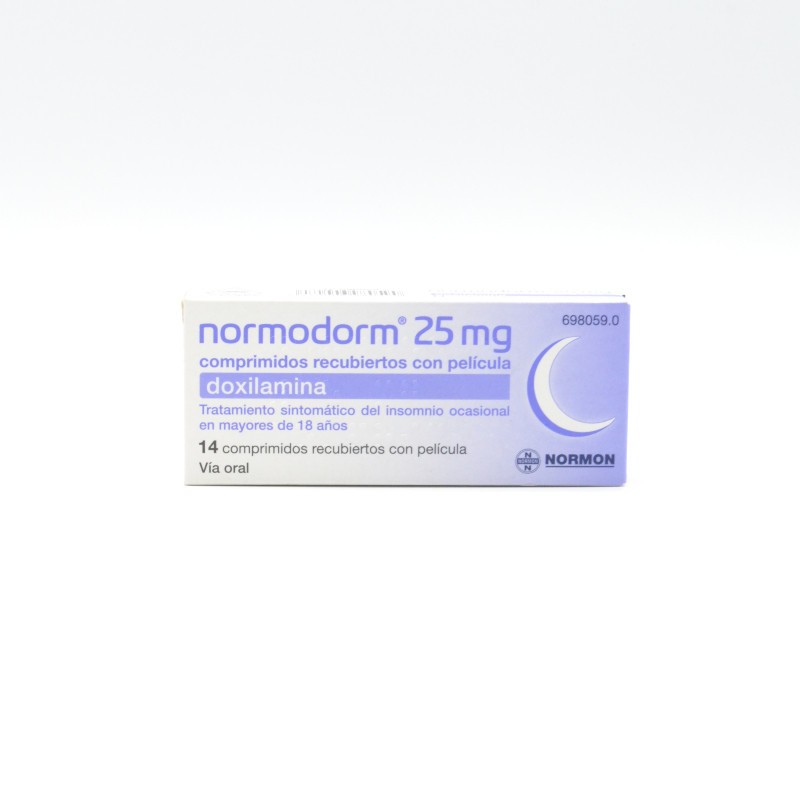 NORMODORM 25 MG 14 COMPRIMIDOS RECUBIERTOS Trastorno del sueño NORMODORM 25 MG 14 COMPRIMIDOS RECUBIERTOS Trastorno del sueño