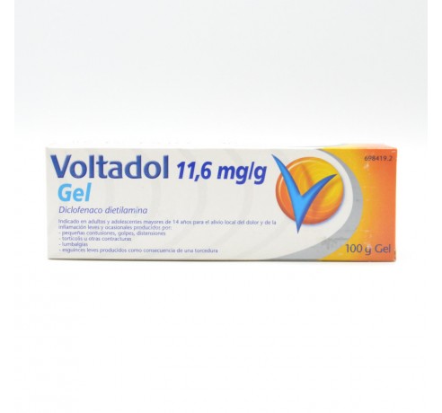 VOLTADOL 10 MG/G GEL TOPICO 100 G Antiflamatorios tópicos