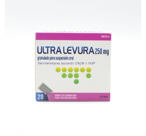 ULTRA-LEVURA 250 MG 20 SOBRES Antidiarreicos