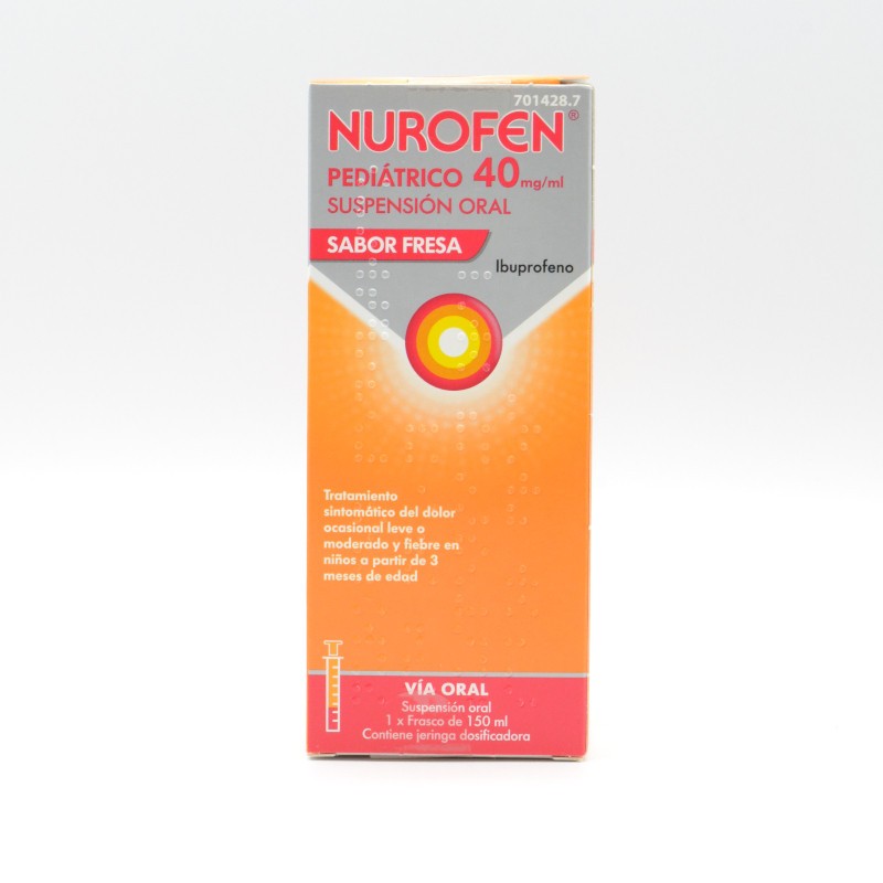 NUROFEN PEDIATRICO 40 MG/ML FRESA SUSPENSION OR Ibuprofeno