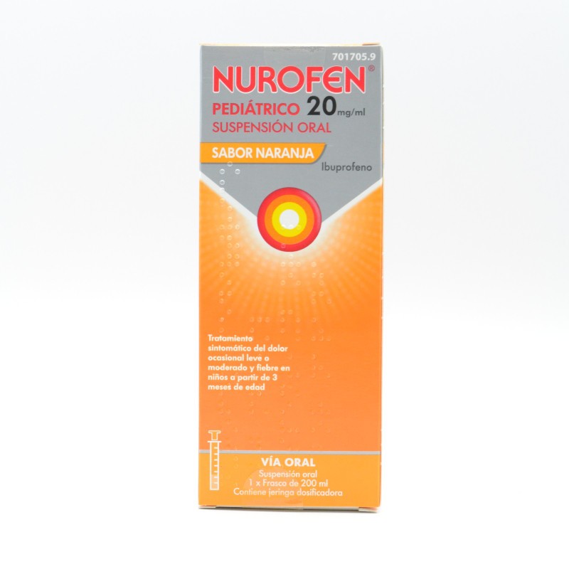 NUROFEN PEDIATRICO 20 MG/ML NARANJA SUSPENSION Ibuprofeno