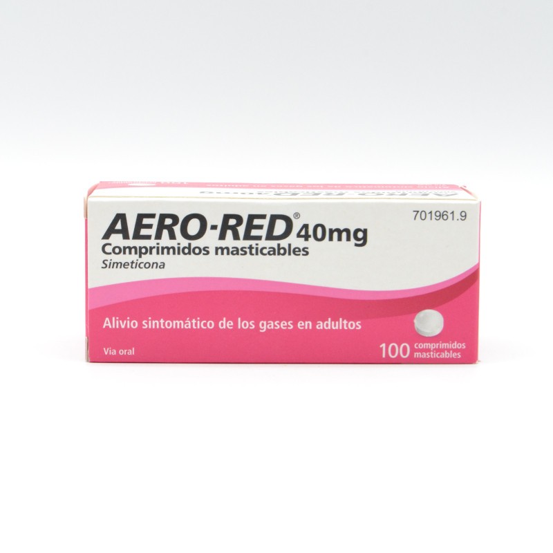 AERO RED 40 MG 100 COMPRIMIDOS MASTICABLES Antiflatulentos