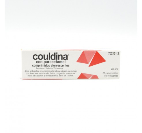 COULDINA CON PARACETAMOL 20 COMPRIMIDOS EFERVESC Antigripales