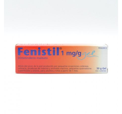 FENISTIL 1 MG/G GEL TOPICO 50 G Picaduras, rozaduras y eccemas