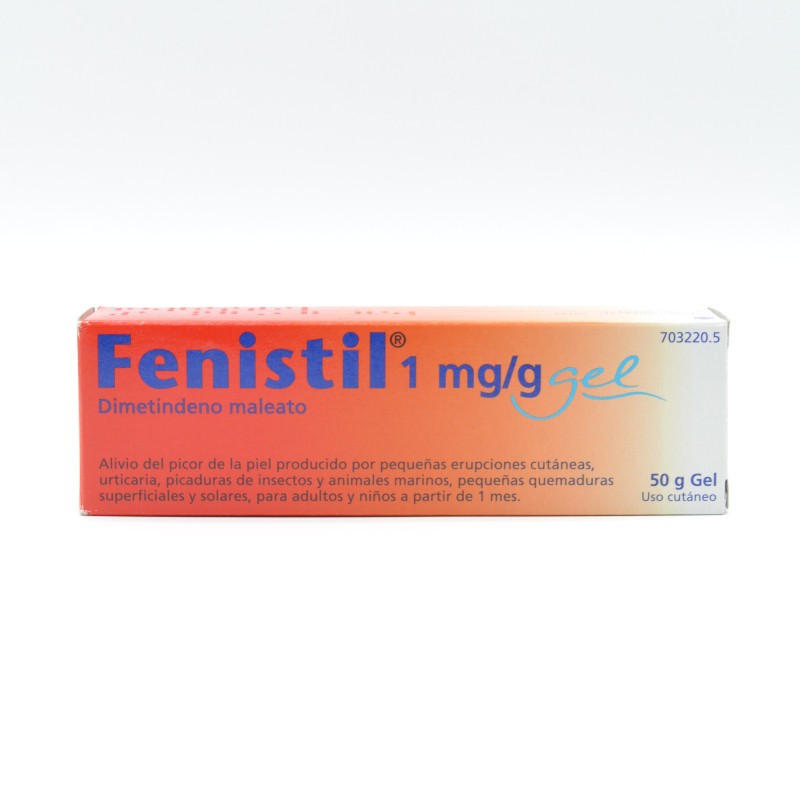 FENISTIL 1 MG/G GEL TOPICO 50 G Picaduras, rozaduras y eccemas