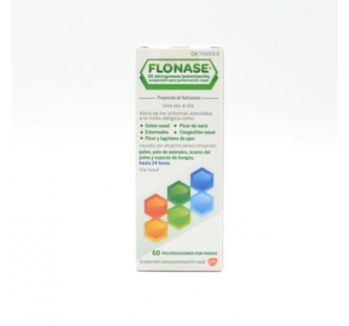 FLONASE 50 MCG/PULSACION NEBULIZADOR NASAL 60 DO Congestión nasal