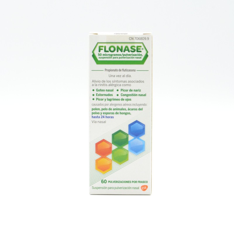 FLONASE 50 MCG/PULSACION NEBULIZADOR NASAL 60 DO Congestión nasal