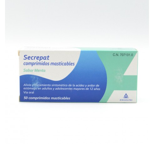 SECREPAT 50 COMPRIMIDOS MASTICABLES MENTA Antiácidos