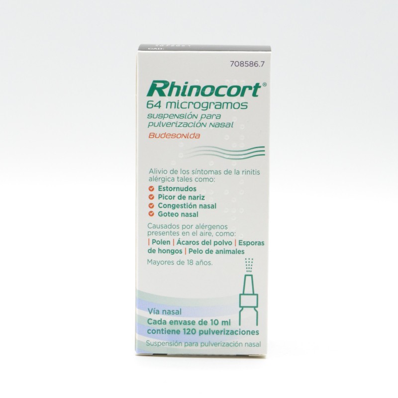 RHINOCORT 64 MCG/PULSACION NEBULIZADOR NASAL 120 Congestión nasal