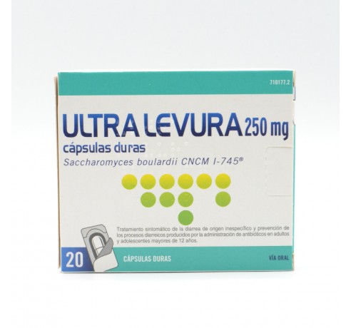 ULTRA-LEVURA 250 MG 20 CAPSULAS (BLISTER) Antidiarreicos