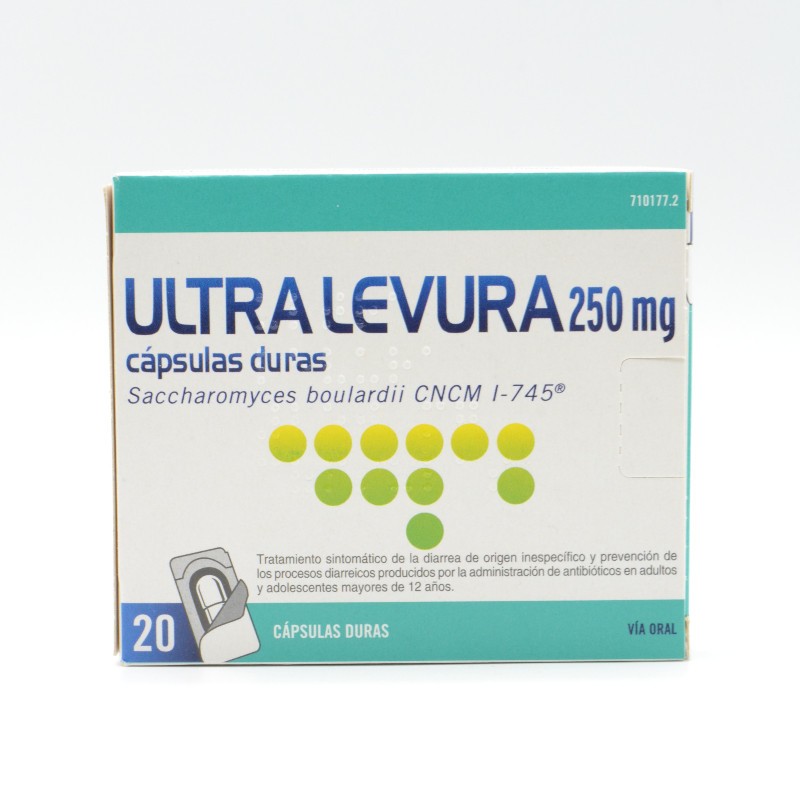 ULTRA-LEVURA 250 MG 20 CAPSULAS (BLISTER) Antidiarreicos