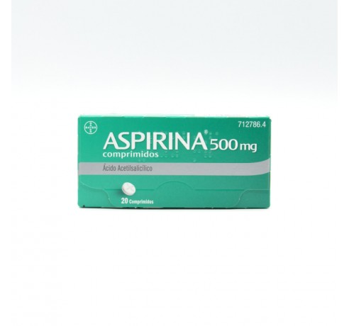 ASPIRINA 500 MG 20 COMPRIMIDOS Otros anti-inflamatorios orales
