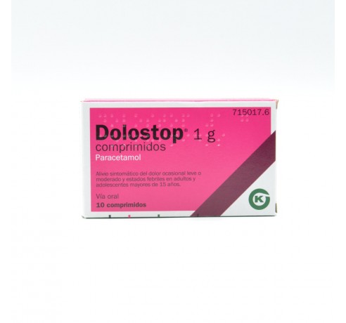 DOLOSTOP 1 G 10 COMPRIMIDOS Paracetamol
