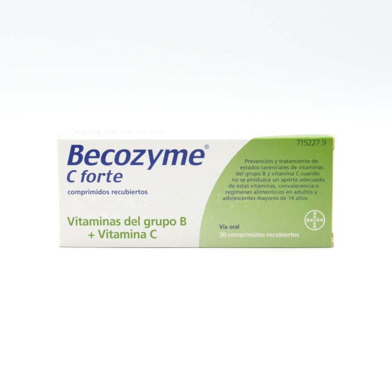 BECOZYME C FORTE 30 COMPRIMIDOS RECUBIERTOS Vitaminas y defensas