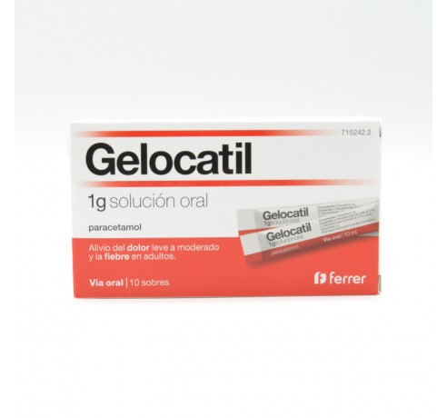 GELOCATIL 1G SOLUCION ORAL 10 SOBRES Paracetamol