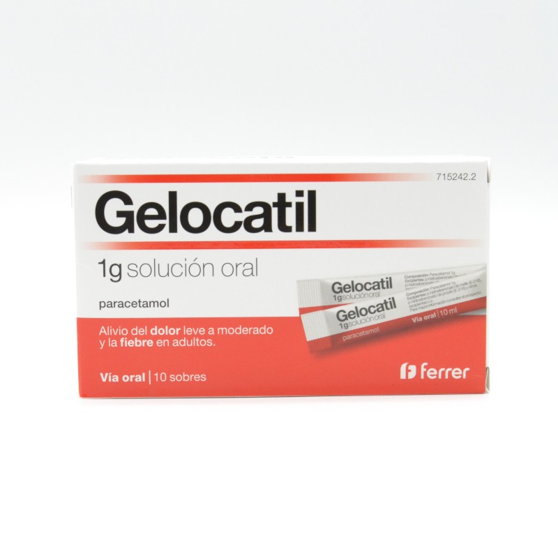GELOCATIL 1G SOLUCION ORAL 10 SOBRES Paracetamol