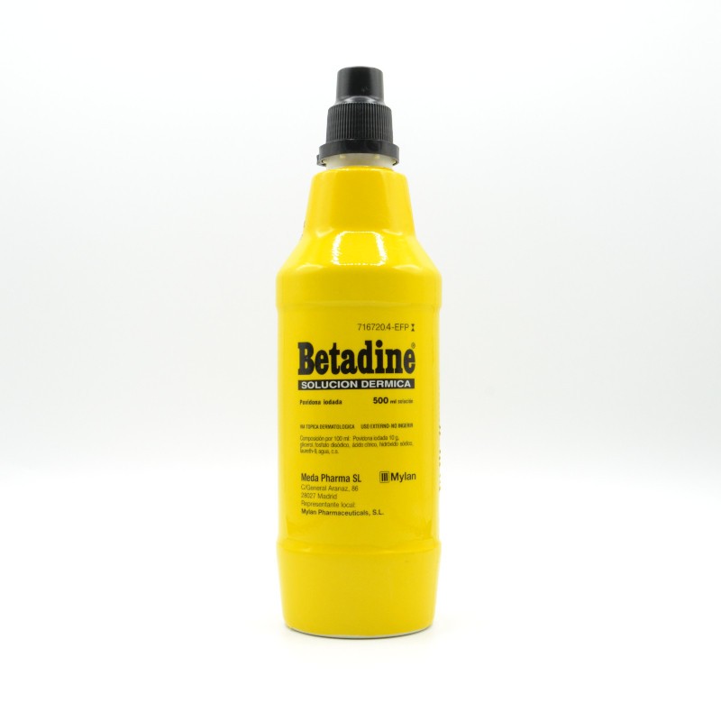 BETADINE 10% SOLUCION TOPICA 1 FRASCO 500 ML Cuidado de heridas