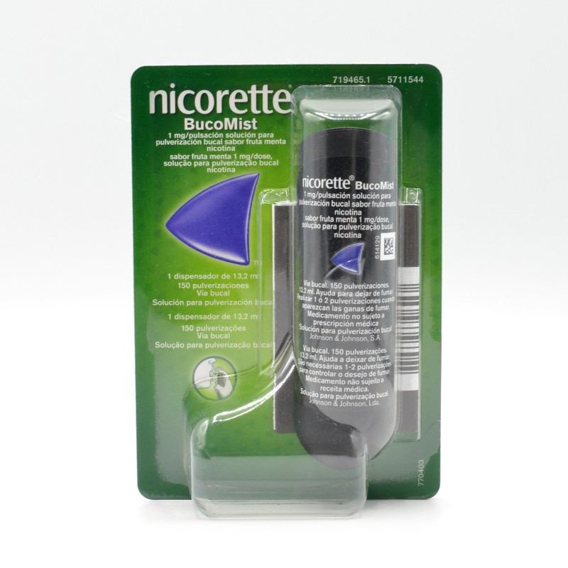 NICORETTE BUCOMIST FRUTA MENTA Anti-tabáquicos