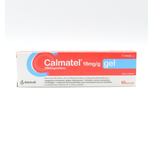 CALMATEL 18 MG/G GEL TOPICO 60 G Antiflamatorios tópicos