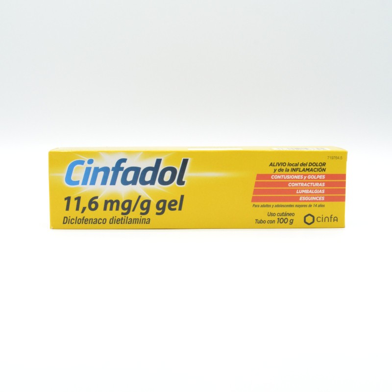 CINFADOL DICLOFENACO 11,6 MG/G GEL 100 G Antiflamatorios tópicos