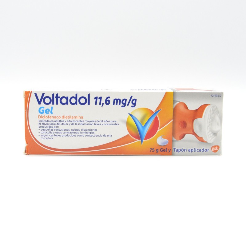 VOLTADOL 11.6 MG/G GELTOPICO CON APLICADOR 75 G Antiflamatorios tópicos