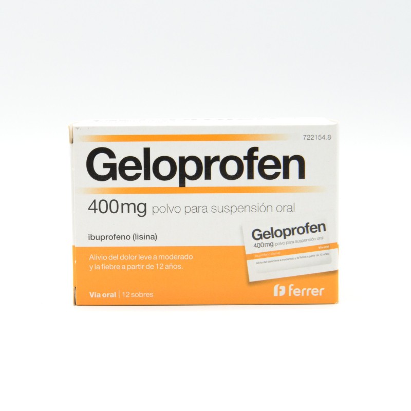 GELOPROFEN 400 MG 12 SOBRES Otros anti-inflamatorios orales