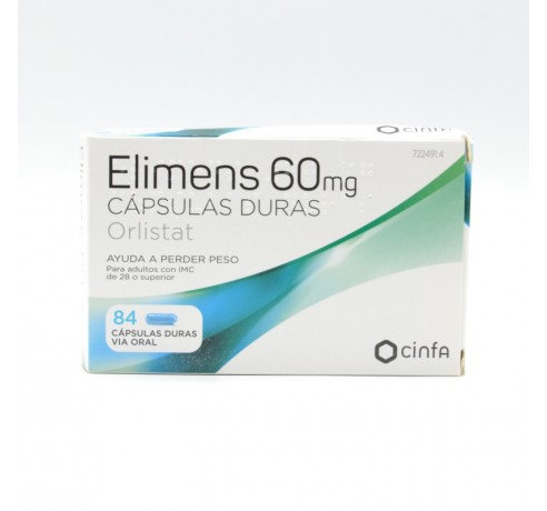 ELIMENS 60 MG 84 CAPSULAS (BLISTER) Control de peso