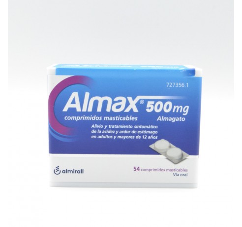 ALMAX 500 MG 54 COMPRIMIDOS MASTICABLES Antiácidos