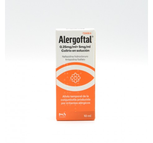 ALERGOFTAL 5/0.25 MG/ML COLIRIO 1 FRASCO SOLUCIO Ojos