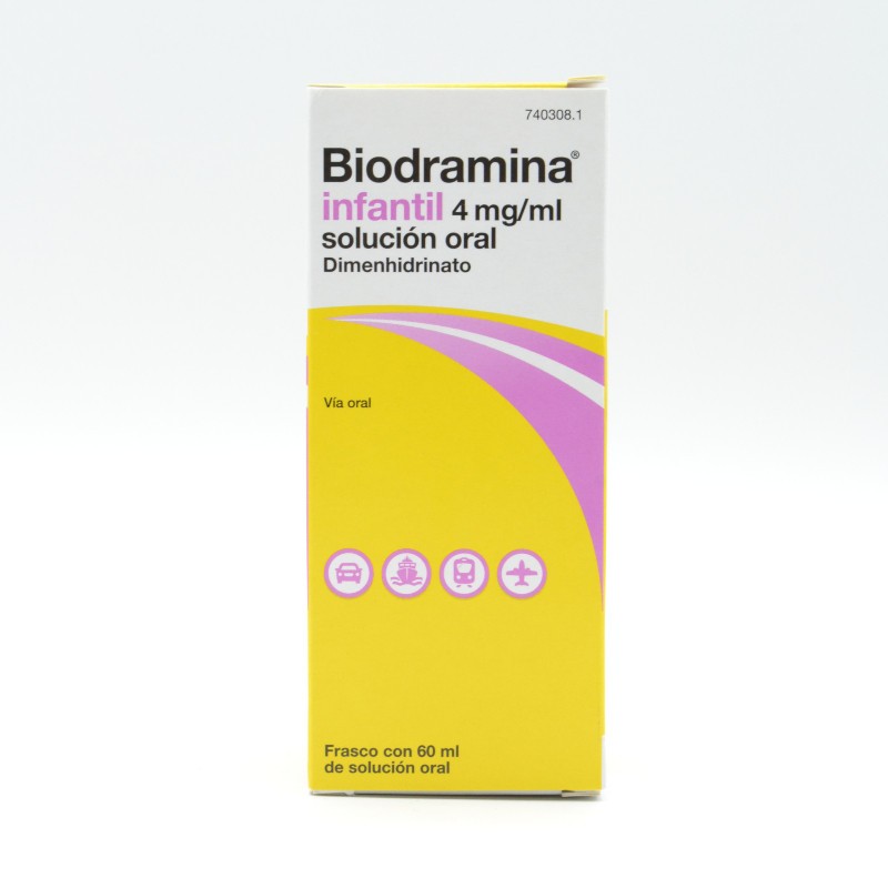 BIODRAMINA INFANTIL 4 MG/ML SOLUCION ORAL 60 ML Mareo