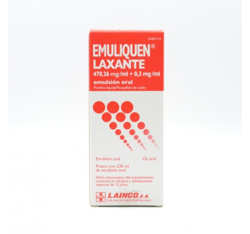 EMULIQUEN LAXANTE EMULSION ORAL 230 ML Laxantes orales