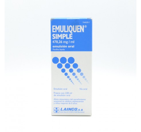 EMULIQUEN SIMPLE 478.2 MG/ML EMULSION ORAL 230 M Laxantes orales