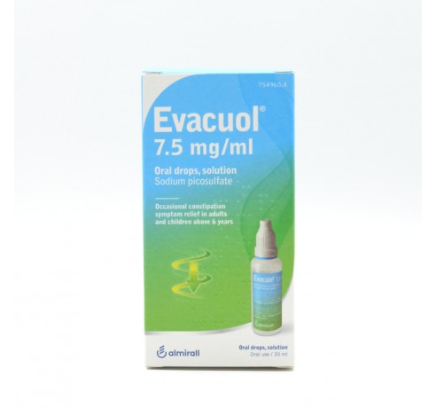 EVACUOL 7.5 MG/ML GOTAS ORALES SOLUCION 30 ML Laxantes orales