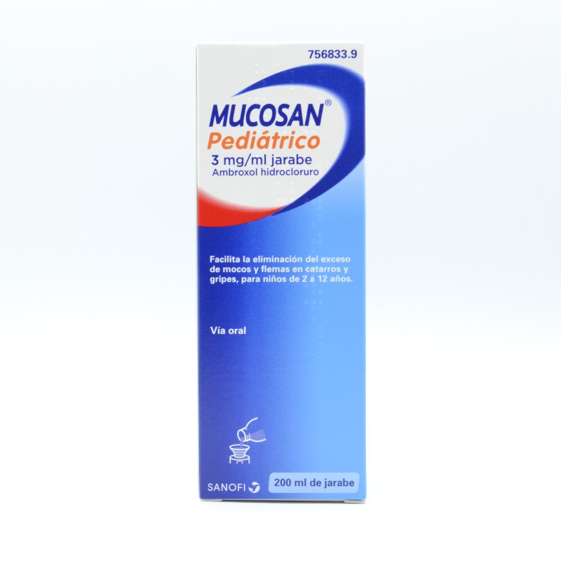 MUCOSAN PEDIATRICO 3 MG/ML JARABE 200 ML Jarabe tos seca y productiva niños