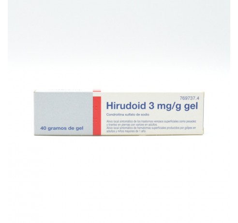 HIRUDOID 3 MG/G GEL TOPICO 40 G Antihemorroidales