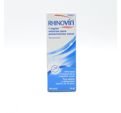RHINOVIN 1 MG/ML NEBULIZADOR NASAL 10 ML Congestión nasal
