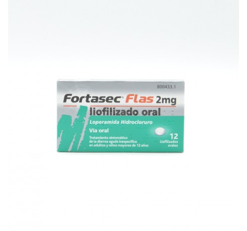 FORTASEC FLAS 2 MG 12 LIOFILIZADOS ORALES Antidiarreicos