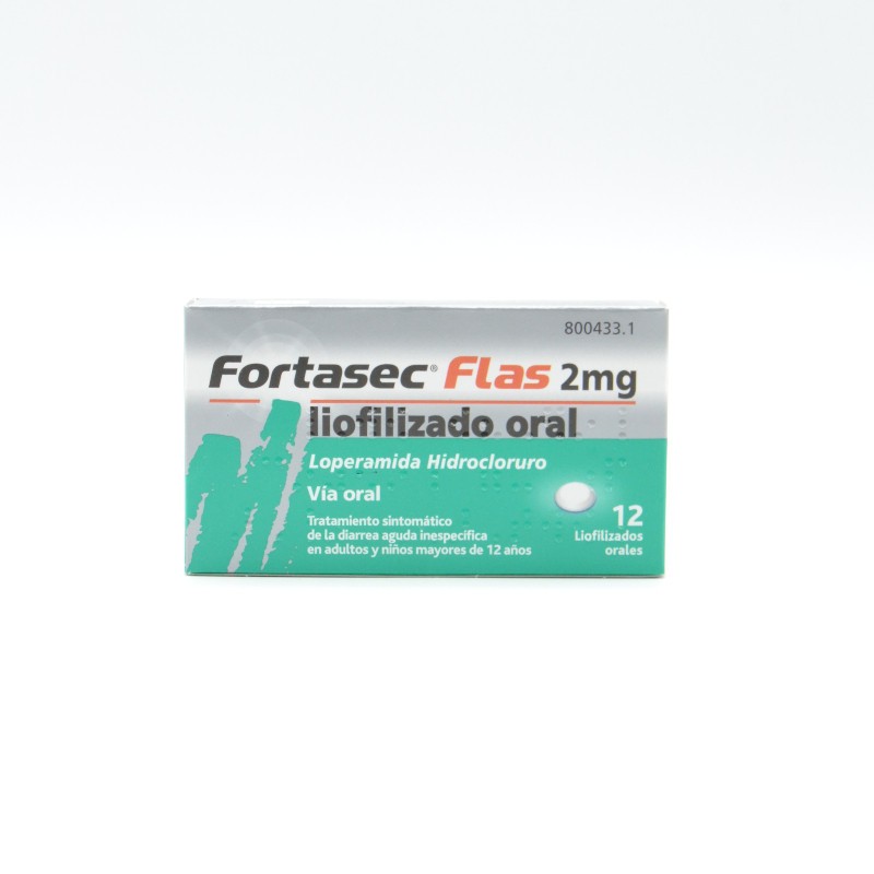 FORTASEC FLAS 2 MG 12 LIOFILIZADOS ORALES Antidiarreicos