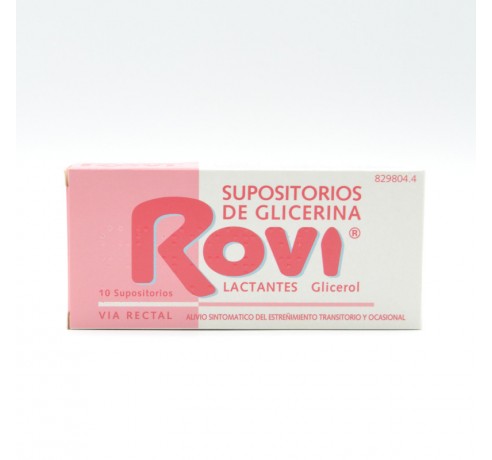 SUPOSITORIOS GLICERINA ROVI LACTANTES 10 SUPOSIT Supositorios y enemas