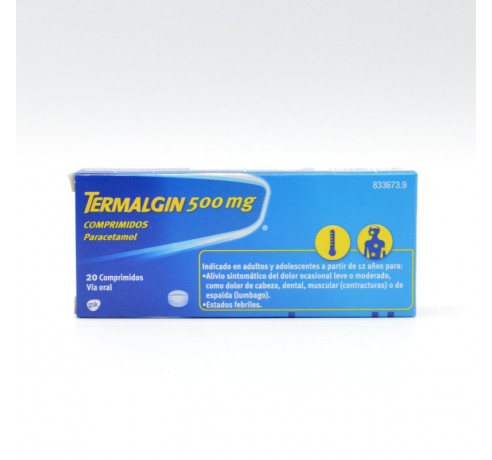 TERMALGIN 500 MG 20 COMPRIMIDOS Paracetamol