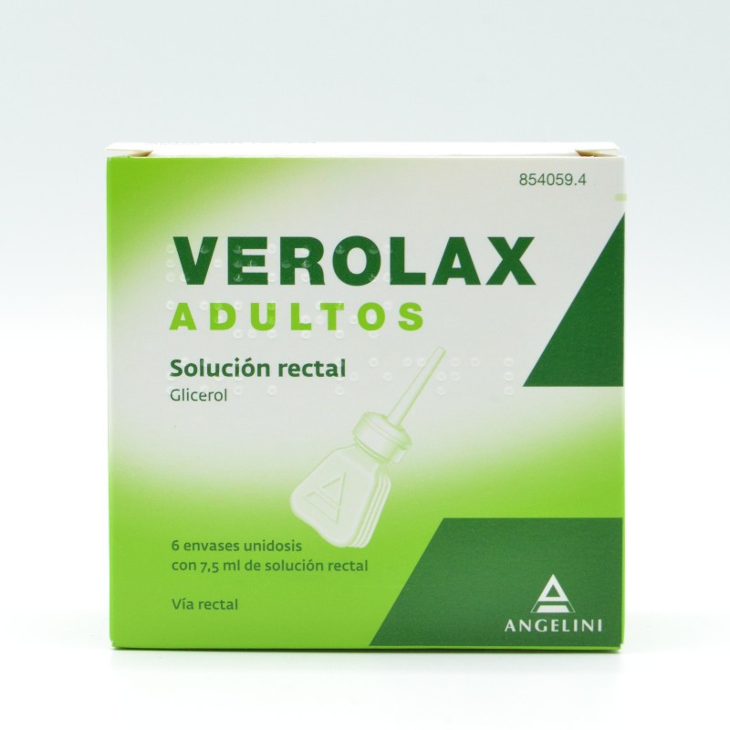 VEROLAX ADULTOS 5.4 ML SOLUCION RECTAL 6 ENEMAS Supositorios y enemas