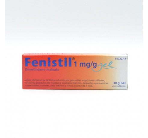 FENISTIL 1 MG/G GEL TOPICO 30 G Picaduras, rozaduras y eccemas