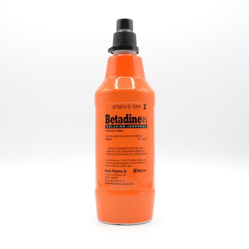 BETADINE 4% SOLUCION TOPICA JABONOSA 500 ML Cuidado de heridas